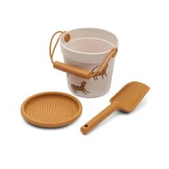 Liewood Strandset Elmo „Leopard / Sandy“, Silikon, 3-teilig