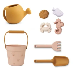 Liewood Florence Strand- und Garten-Set „Sea shell / Pale tuscany“, Silikon