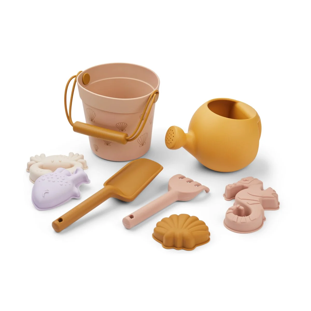 Liewood Florence Strand- und Garten-Set „Sea shell / Pale tuscany“, Silikon