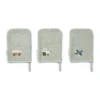 Liewood Waschlappen-Set Francisco „Vehicles / Dove blue“