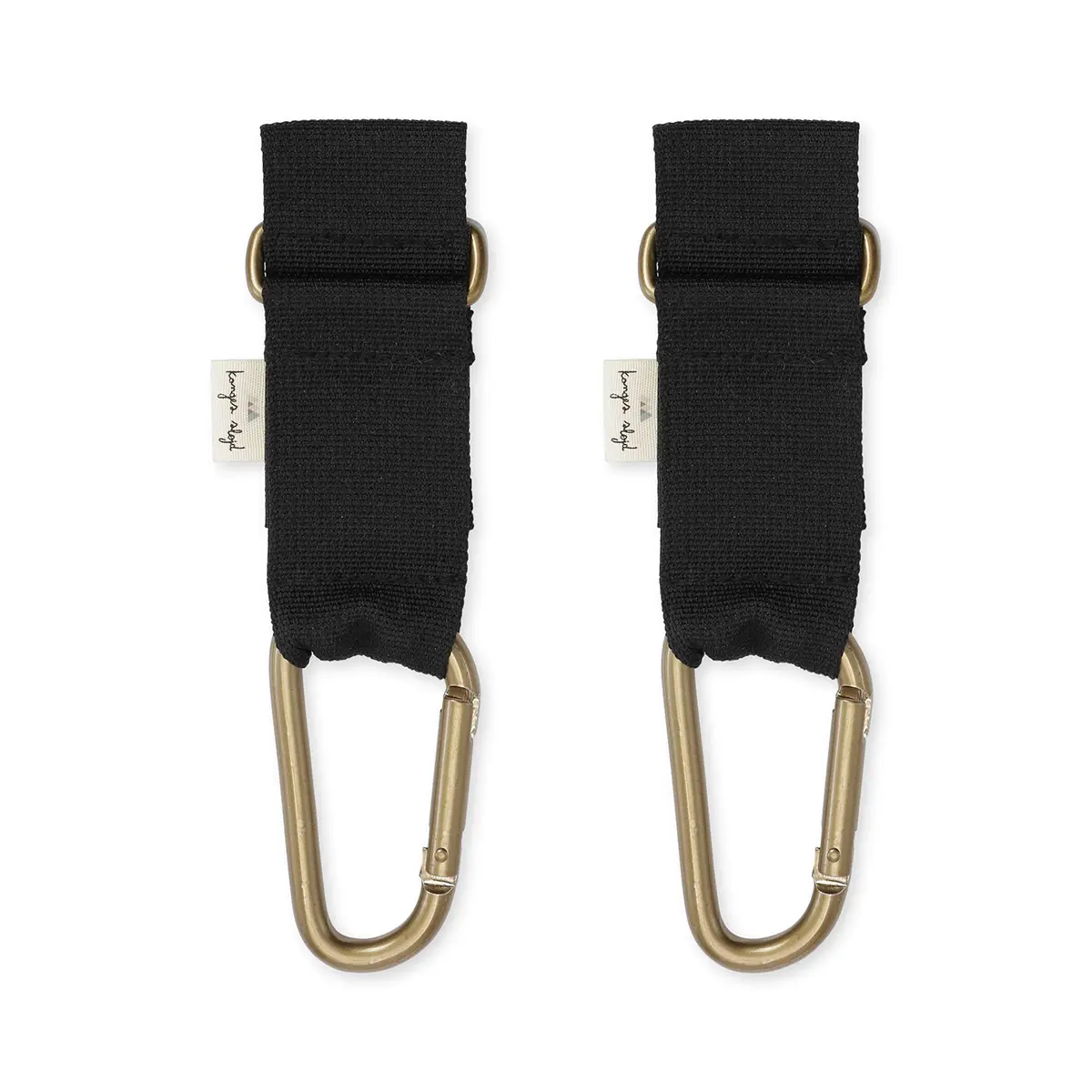Konges Sløjd Wickeltaschenbefestigung „Black“, 2er-Set