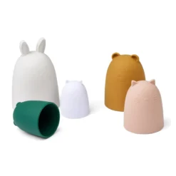 Liewood Stapelspielzeug Annelie „Garden green multi mix“ aus Silikon