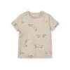 Liewood Kurzarm Kinder-T-Shirt Apia „Dog / Sandy“