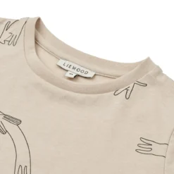 Liewood Kurzarm Kinder-T-Shirt Apia „Dog / Sandy“