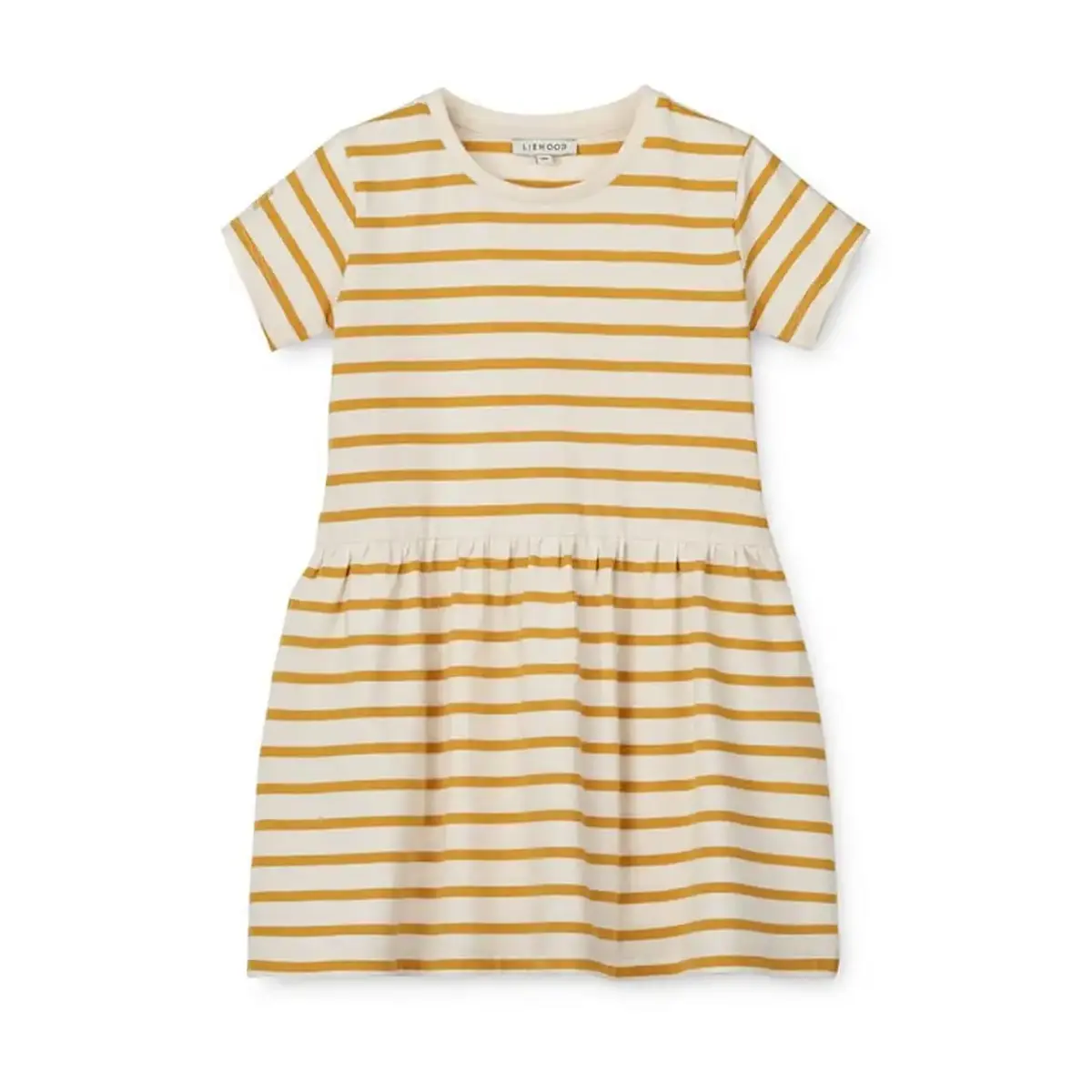 Liewood Lima Baumwollkleid „Creme de la creme / Yellow mellow“