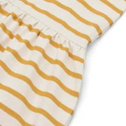Liewood Lima Baumwollkleid „Creme de la creme / Yellow mellow“