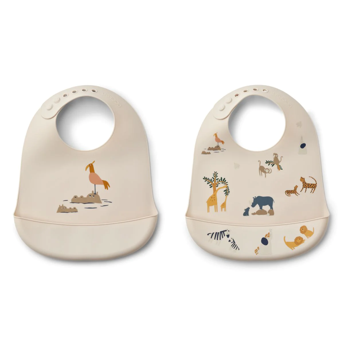 Liewood Tilda Silikon Lätzchen „All together / Sandy“, 2er Set