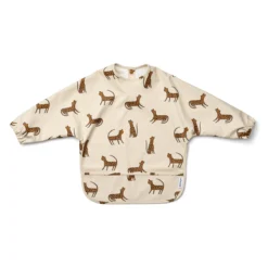 Liewood Merle Lätzchen mit Ärmeln „Leopard / Sandy“