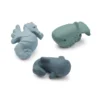 Liewood Nori Badespielzeug „Whale blue mix“, Naturkautschuk, 3er-Set