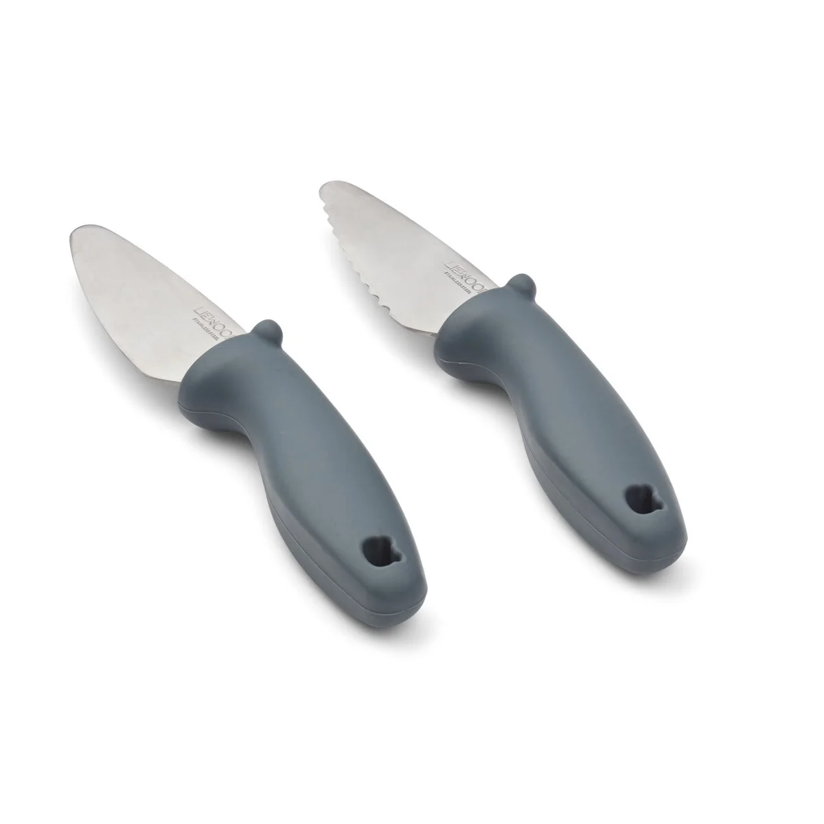 Liewood Kindermesser-Set Perry „Whale blue“, 2-teilig