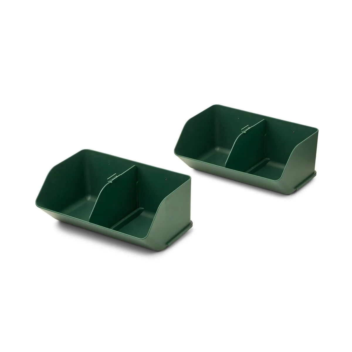 Liewood Aufbewahrungssystem Rosemary „Garden green“, medium, 2er-Set, 12x28x18cm