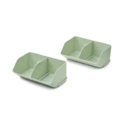 Liewood Aufbewahrungssystem Rosemary „Dusty mint“, medium, 2er-Set, 12x28x18cm