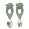 Liewood Babybesteck-Set Stanley „Dino / Faune green“, 2-teilig