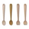 Liewood Babybesteck-Set Shea „Rose multi mix“ aus Silikon, 4-teilig