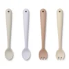 Liewood Babybesteck-Set Shea „Apple blossom multi mix“ aus Silikon, 4-teilig