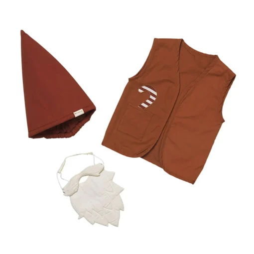 Fabelab Kinderkostüm Weihanachts-Elf „Little Santa“ 3-6 Jahre