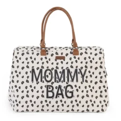 Childhome Mommy Bag mit Leopardenmuster – große Wickeltasche 01