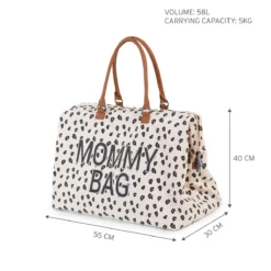 DELISTED Childhome Mommy Bag mit Leopardenmuster – große Wickeltasche – Bild 13
