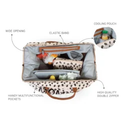 DELISTED Childhome Mommy Bag mit Leopardenmuster – große Wickeltasche – Bild 11