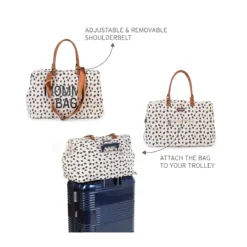 DELISTED Childhome Mommy Bag mit Leopardenmuster – große Wickeltasche – Bild 10