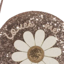 Konges Sløjd Glitzer-Schultertasche für Kinder „Daisy“