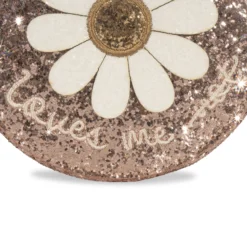 Konges Sløjd Glitzer-Schultertasche für Kinder „Daisy“