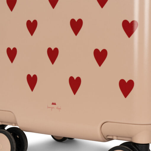 Konges Sløjd Kinder-Handgepäckkoffer „Hearts“, 25L, 45x31x21cm