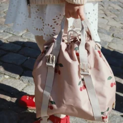 DELISTED Konges Sløjd Schulrucksack Clover „Ma Grande Cerise Mahogany“ – Bild 5