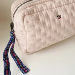 Konges Sløjd Seersucker Kosmetiktasche „Cameo Rose“, 11x17cm