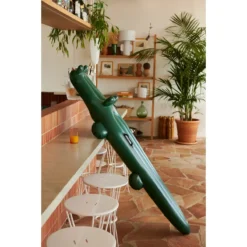 Liewood Luftmatratze Harlow „Krokodil / Garden green“