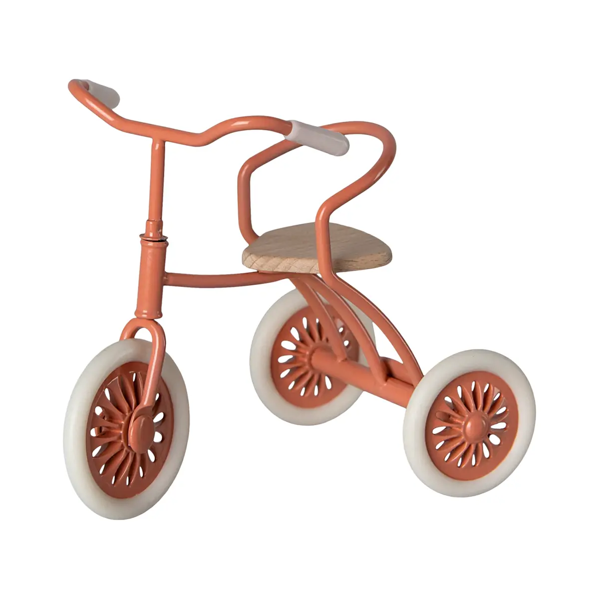 Maileg Vintage-Dreirad für Mäuse „Abri à tricycle / koralle“, 9x7cm