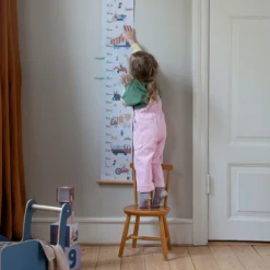 Sebra Kinder Messlatte „Busy Builders“, FSC Mix, 125x20cm