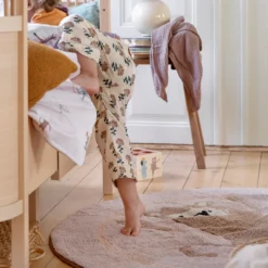 Sebra Teppich Affe „Teeny Toes“, gewebt, ø120cm