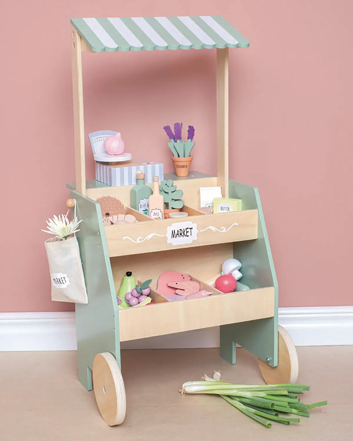 Jabadabado Marktstand inkl. viel Zubehör, 40x79x40cm (neue Design) – Bild 10