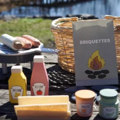 Jabadabado Spielzeug-Grillset aus Holz