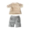 Maileg Puppenkleiduns-Set „gestreiftes Shirt und Shorts“ für Hasen (Größe 1)