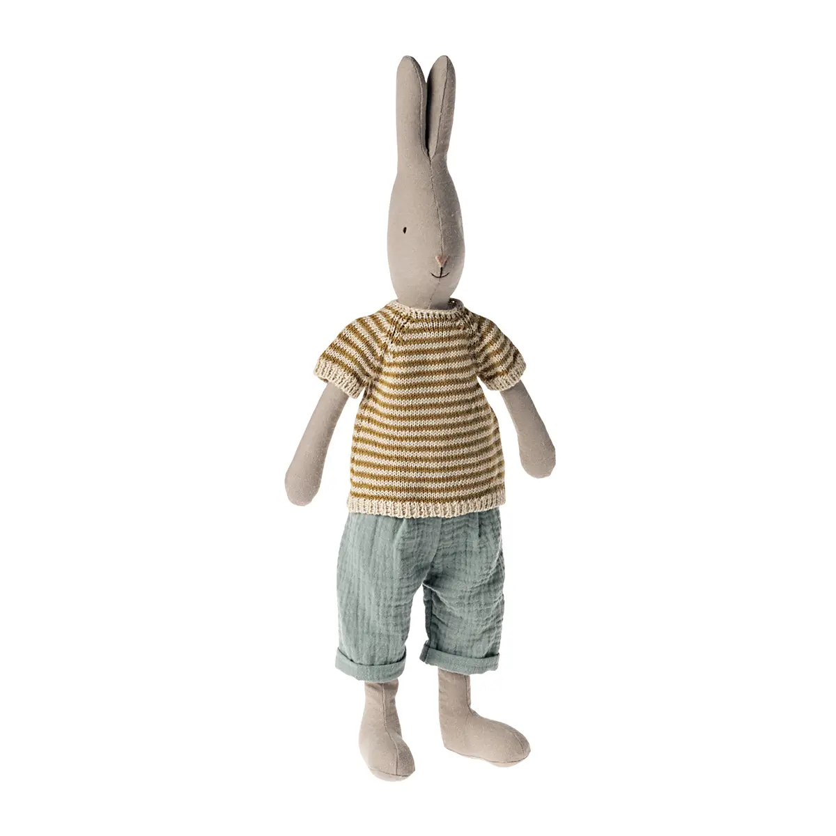 DELISTED Maileg Kaninchen mit Strickhemd und Hose, Gr. 3 - 49cm