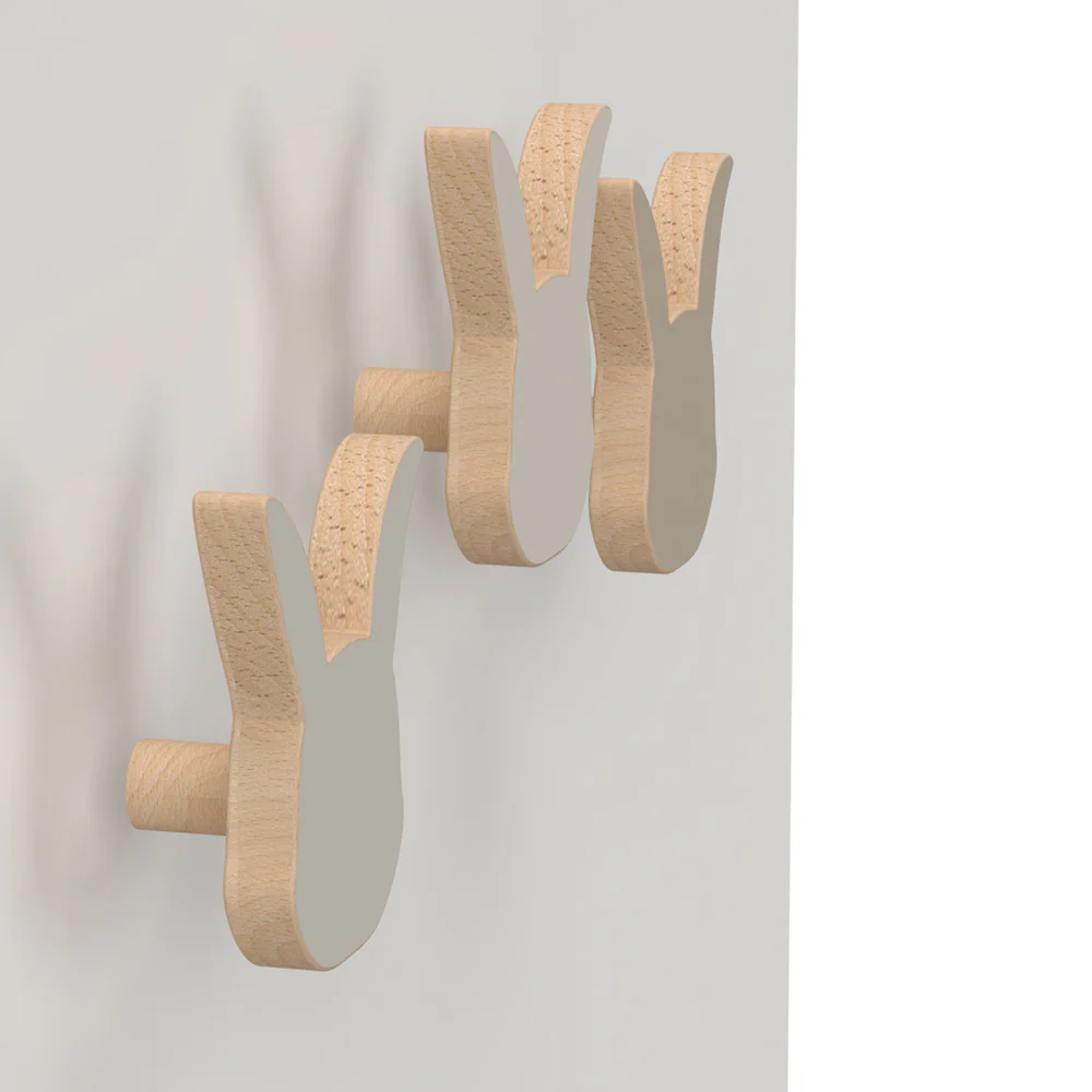 Cam Cam Holz-Wandhaken „Hase“, FSC Holz