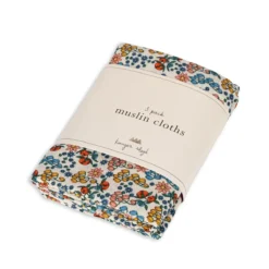 Konges Sløjd Musselin Tuch-Set „Bibi Fleur“, 65cm, 3er-Set