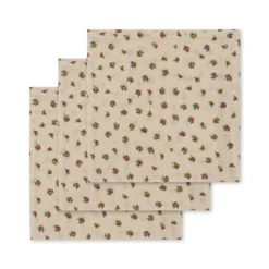 Konges Sløjd Musselin Tuch-Set „Peonia“, 65cm, 3er-Set