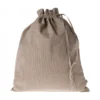 Maileg Stoffbeutel „blau-sand gestreift“ 37x30cm, Geschenkverpackung