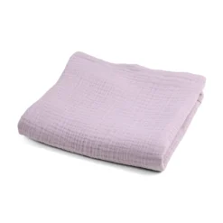 Sebra Babydecke, blossom lilac, Bio-Musselintuch, 85x85cm