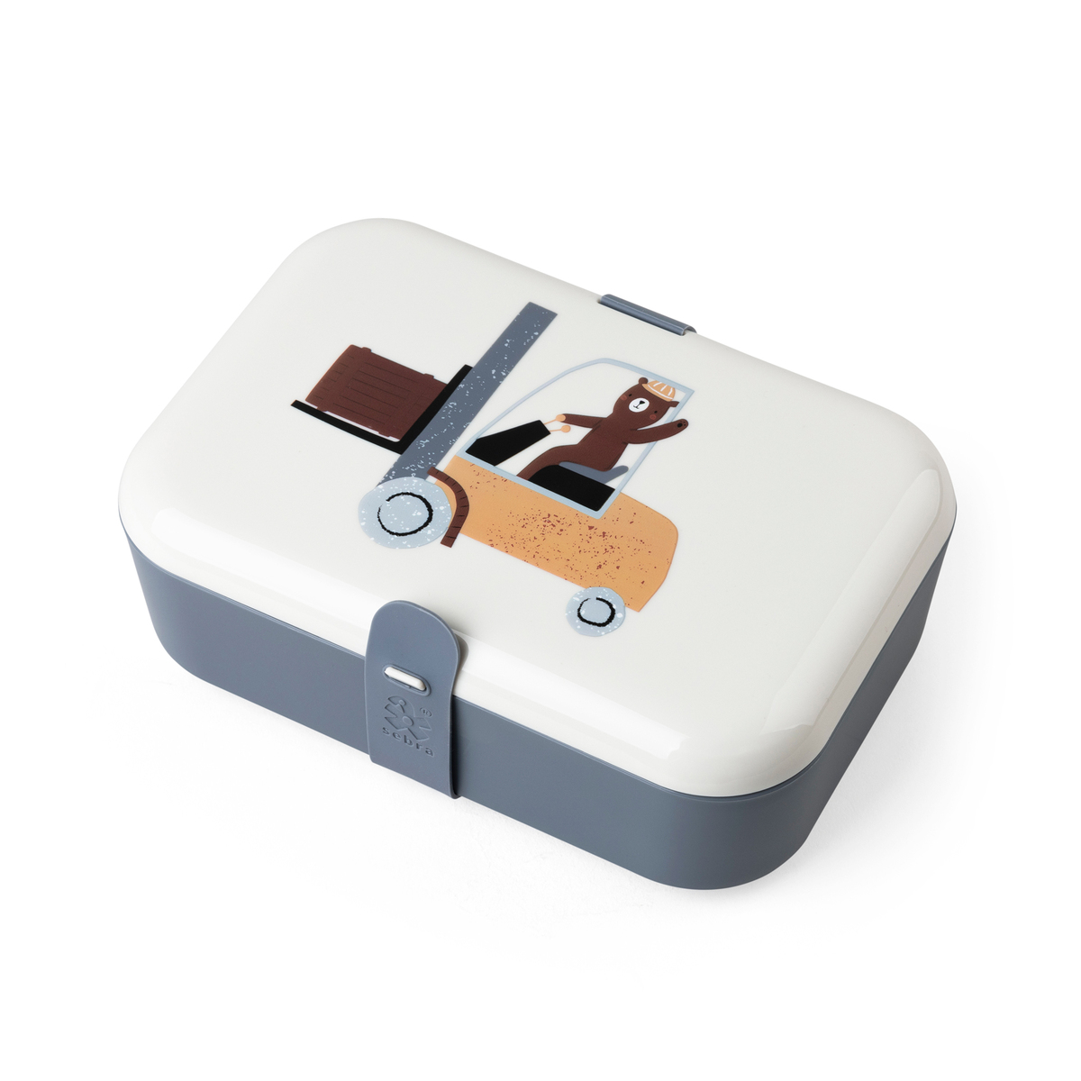 Sebra Lunchbox mit Silikonband „Busy Builders“