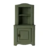 Maileg Miniatur Eckschrank aus Holz, dunkelgrün, 15x8cm