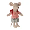 Maileg Big Sister Dreiradmaus mit Magneten „rot“ - H13cm