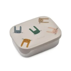 Liewood Arthur Lunchbox „Bunny / Sandy“, Edelstahl mit Silikon-Deckel