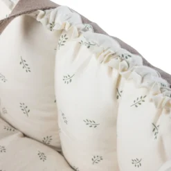 Sebra 3-in-1 Baby Nestchen „Sophora Leaves“, Bio-Kapokfüllung, L72cm