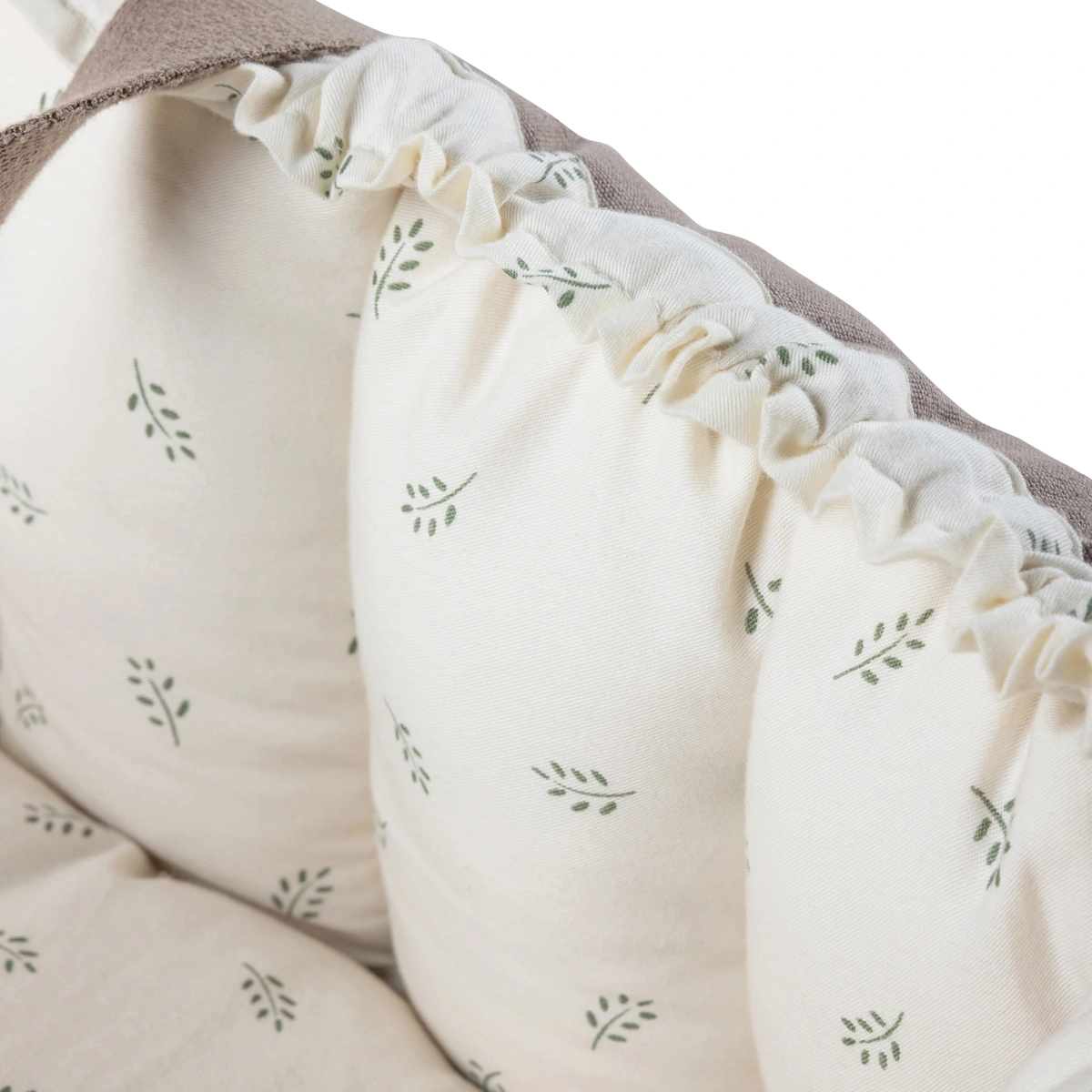 Sebra 3-in-1 Baby Nestchen „Sophora Leaves“, Bio-Kapokfüllung, L72cm