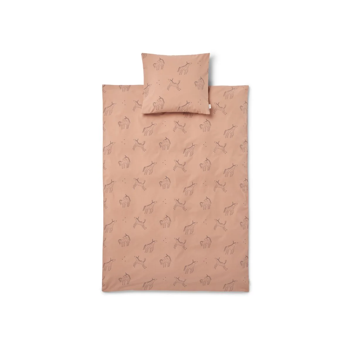 Liewood Junior-Bettwäsche Ingeborg DE „Unicorn / Pale tuscany“, 135x100cm / 60x40cm