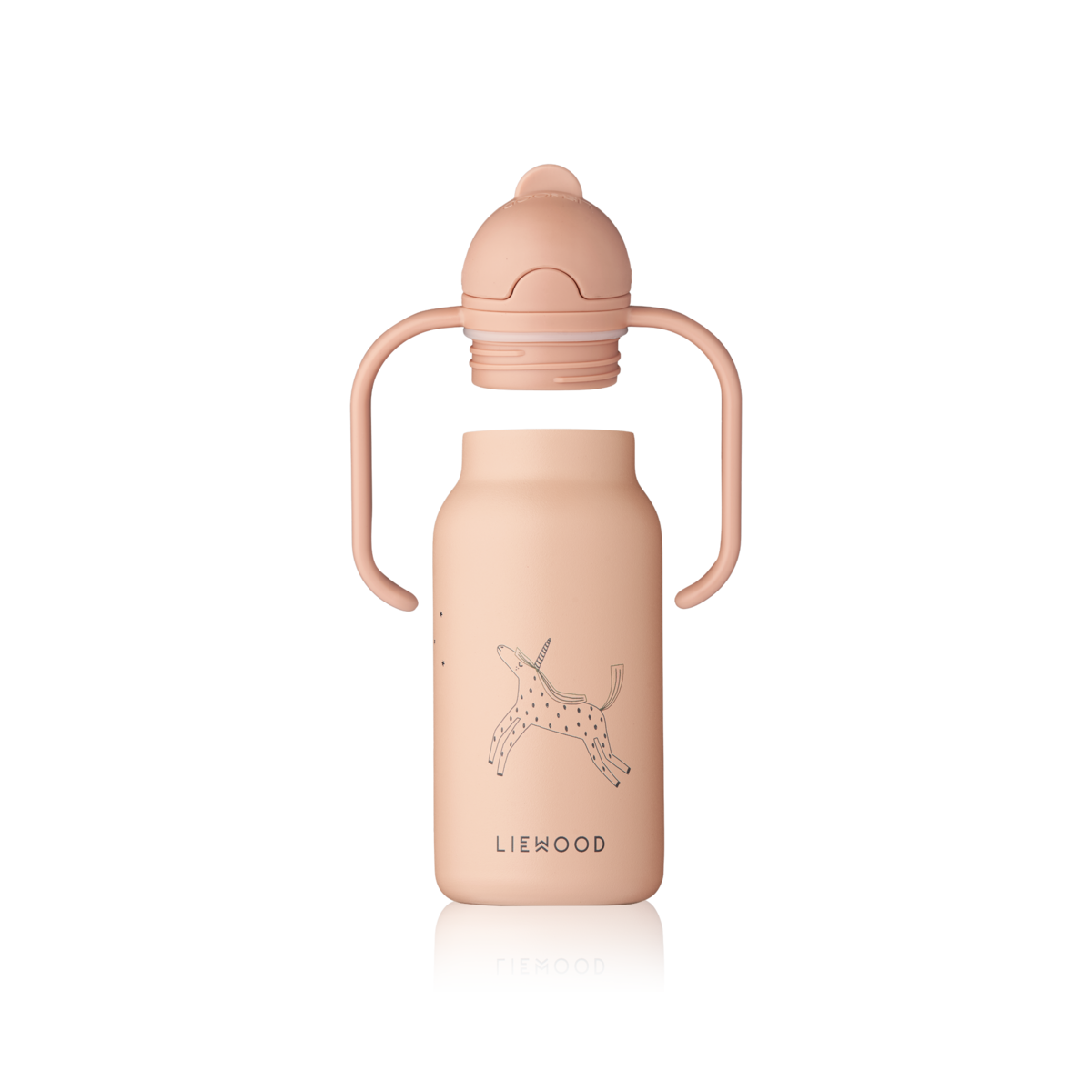 Liewood Edelstahl Trinkflasche Kimmie „Unicorn / Pale tuscany“ mit Griffen